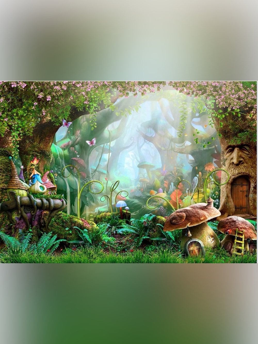 NWT 7x5ft Alice in Wonderland Backdrop